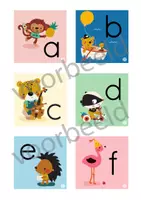 Voorbeeld - Letterkaartjes - de kleine letters - Letterkaarten Nederlands - Pagina 1