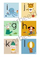 Voorbeeld - Letterkaartjes - de kleine letters - Letterkaarten Nederlands - Pagina 2