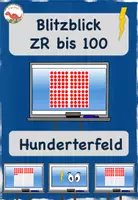 Vorschau - Präsentationen/Tafelbilder - Blitzblick Hunderterfeld - Zahlenraum 100 - Deckblatt