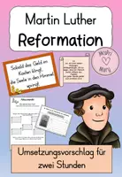 Vorschau - Arbeitsblätter - Martin Luther und die Reformation - Deckblatt