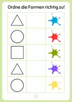 Vorschau - Spiele - Klettmappe Formen und Farben - Seite 1