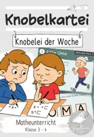Vorschau - Aufgabenkarten - Knobelkartei Mathematik Klasse 3 und 4 - Deckblatt