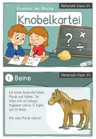 Vorschau - Aufgabenkarten - Knobelkartei Mathematik Klasse 3 und 4 - Seite 2