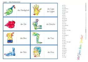 Vorschau - Spiele - Wortschatzaufbau (DaZ) – Körper – Legespiel - Seite 3
