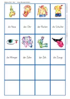 Vorschau - Spiele - Wortschatzaufbau (DaZ) – Körper – Bildpaare - Seite 3