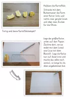 Vorschau - Mal- und Bastelvorlagen - Kartoffeldruck: lustige Katzen (Klasse2/3) - Seite 2