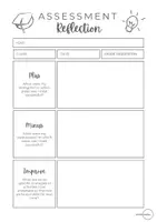 Vista previa - Otros - Assessment Feedback Reflection Worksheet - página 1