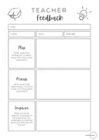 Vista previa - Otros - Teacher Feedback - página 1