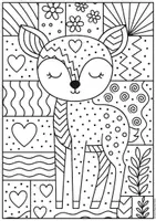 Vorschau - Mal- und Bastelvorlagen - 🖍️ Ausmalbilder „Waldtiere PopArt“ – Kreatives Malvergnügen für Kinder - Seite 2