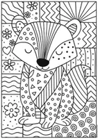 Vorschau - Mal- und Bastelvorlagen - 🖍️ Ausmalbilder „Waldtiere PopArt“ – Kreatives Malvergnügen für Kinder - Seite 3