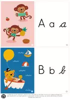 Voorbeeld - Letterkaarten Nederlands – Alfabetkaarten Peuters & Kleuters - Pagina 1