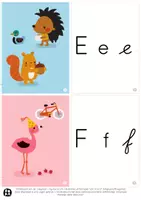 Voorbeeld - Letterkaarten Nederlands – Alfabetkaarten Peuters & Kleuters - Pagina 3
