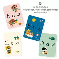 Voorbeeld - Letterkaarten Nederlands Alfabetkaarten illustraties & letter - Voorblad