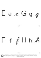 Voorbeeld - letterkaarten : hoofdletter, schrijfletter en kleine letter PDF - Pagina 1
