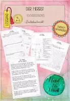 Vorschau - Arbeitsblätter - Der Herbst - Zeit des Wandels - Deckblatt
