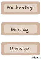 Vorschau - Mal- und Bastelvorlagen - Stundenplan Vorlage Sekundarstufe I - Seite 1
