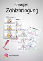 Vorschau - Stationenlernen - Zahlzerlegung bis 10 - Deckblatt