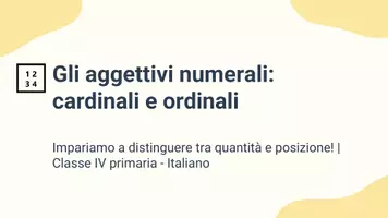 anteprima - Presentazioni / Lavagne - Usare frasi come "ho tre mele", "arrivo primo" - Pagina 1