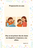 Vista previa - Fichas informativas / Documentos de lectura - Mi primer dia de clases acompañame. - página 1
