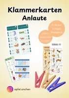 Vorschau - Arbeitsblätter - Klammerkarten (Anlaute) - Deckblatt