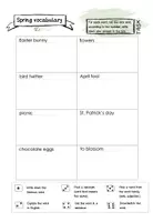 Vorschau - Arbeitsblätter - Spring vocabulary Würfelaktivität - Homeschooling/ Heimarbeit - Seite 2