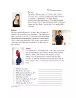 Vorschau - Text - Where I Live/My House English Reading: Wo ich Wohne Englisch - Deckblatt