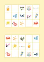 Vista previa - Tarjetas / Manipulativos - BINGO VERANO - página 3