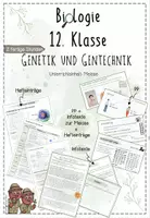 Vorschau - Unterrichtsreihen - Genetik: Meiose | Biologie 12 | 2 fertige Unterrichtsstunden | sofort einsetzbar - Deckblatt