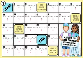 Vorschau - Arbeitsblätter - MATHEMATIK BRETTSPIELE - Sammlung für die 4.-8. Schulstufe (wachsendes Paket) - Seite 2