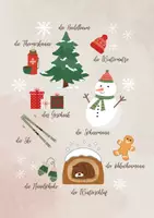 Vorschau - Fördermaterial/Inklusion - Winter Lernposter | Wortschatz für Kindergarten & Vorschule - Seite 1