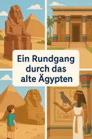 Vorschau - Arbeitsblätter - Rundgang durch das Alte Ägypten – Stationenlernen mit Infotexten, Bildern, Aufgaben & Bewertungsmaßstab - Deckblatt