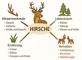 Vorschau - Arbeitsblätter - Arbeitsblatt "Hirsche" + Onlineübung & MP3 + Mindmap + Infografik - Seite 2