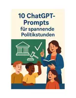 Vorschau - Stundenentwürfe - 10 ChatGPT Prompts-Politik - Deckblatt