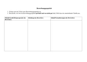 Vorschau - Arbeitsblätter - Ein eigenes Bewerbungsvideo drehen - Seite 3