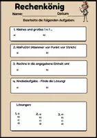 Vorschau - Arbeitsblätter - Rechenkönig – Kopfrechnen für deine Klasse! - Seite 1