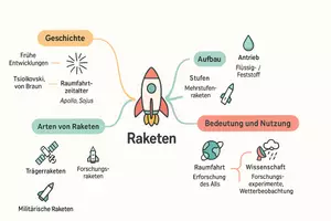 Vorschau - Arbeitsblätter - Arbeitsblätter zum Thema "Rakete" + Lösung & MP3 + Mindmap + Infografik - Seite 2