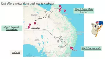 Vorschau - Arbeitsblätter - Plan a virtual trip through Australia - Seite 3