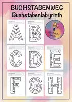 Vorschau - Arbeitsblätter - Buchstabenlabyrinth - Buchstabenweg - Anfangsunterricht - Deckblatt