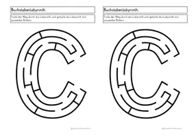 Vorschau - Arbeitsblätter - Buchstabenlabyrinth - Buchstabenweg - Anfangsunterricht - Seite 3