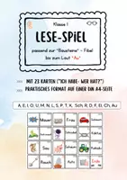 Vorschau - Fördermaterial/Inklusion - Lesespiel Au Freiarbeit, Domino, Leseverständnis, Buchstabeneinführung, Tandemlesen - Deckblatt