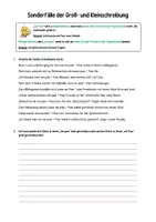 Vorschau - Arbeitsblätter - Sonderfälle der Groß- und Kleinschreibung - Arbeitsblatt - Seite 1