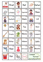 Vorschau - Spiele - Lesespiel zuFasching Karneval (Ich habe - Wer hat?), Freiarbeit, Domino, Klasse 1 - Seite 1