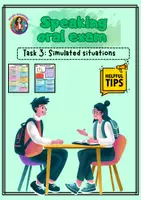 Vorschau - Merkblätter - Speaking Task 3 Simulated situations Englisch - Deckblatt