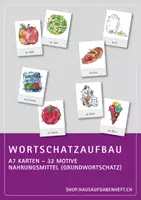 Vorschau - Spiele - Wortschatzaufbau (DaZ) – Bundle – Nahrungsmittel - Seite 1