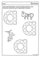 Vorschau - Mal- und Bastelvorlagen - Dot-Marker (Kleinbuchstaben), Dotting - Seite 2