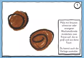 Vorschau - Mal- und Bastelvorlagen - Sonnenblumen als Gemeinschaftsbild: Anleitung - Seite 2