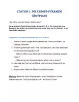 Vorschau - Arbeitsblätter - Eine Reise durch die Sieben Weltwunder – Stationenlernen mit Infotexten, Bildern, Aufgaben & Bewertungsmaßstab - Seite 1