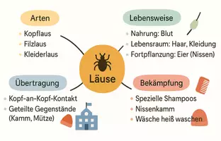 Vorschau - Arbeitsblätter - Arbeitsblatt "Läuse" + Onlineübung & MP3 + Mindmap + Infografik - Seite 2