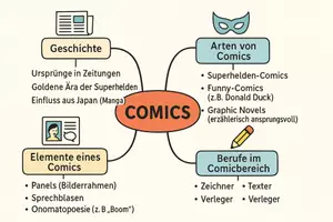 Vorschau - Arbeitsblätter - Arbeitsblatt "Comic" + Onlineübung & MP3 + Mindmap + Infografik - Seite 3