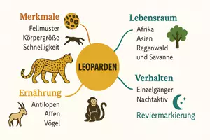 Vorschau - Arbeitsblätter - Arbeitsblatt "Leopard" + Onlineübung & MP3 + Mindmap + Infografik - Seite 2